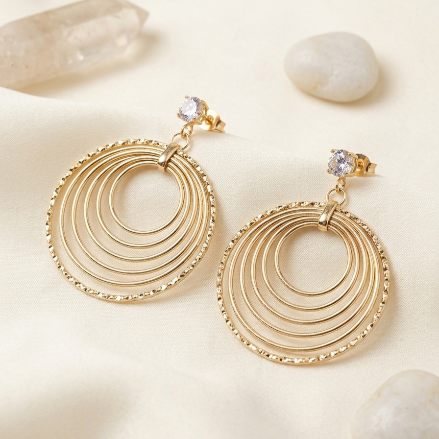 Multiloop Dangle Earrings